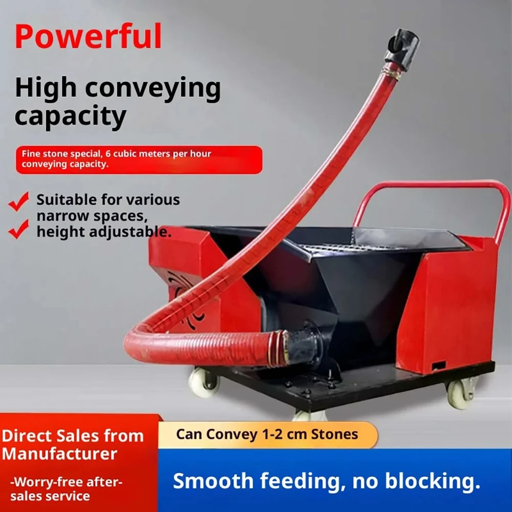 Small Secondary Structure Column Pump - Spiral Feeder for Fine Stone Mortar Concrete Conveying