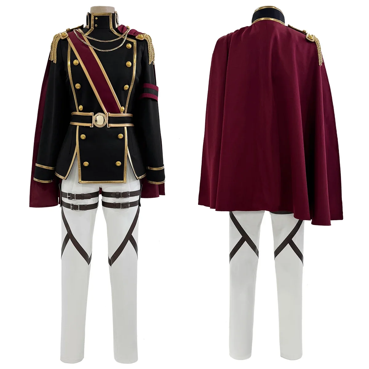 

Cosplay Titan Anime Mikasa Ackerman Cosplay Costume Cloak Coat Pants Uniform Animation Convention 2025 Unisex Halloween Christma