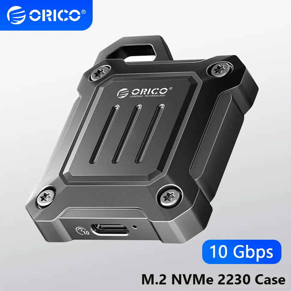M2 SSD 2230 케이스 ORICO 휴대용 M.2 2230 NVMe SSD 케이스 10Gbps 외장형 하드 디스크 인클로저 USB C 3.2 Gen 2 M2 하우징 보관함(PC 노트북용)