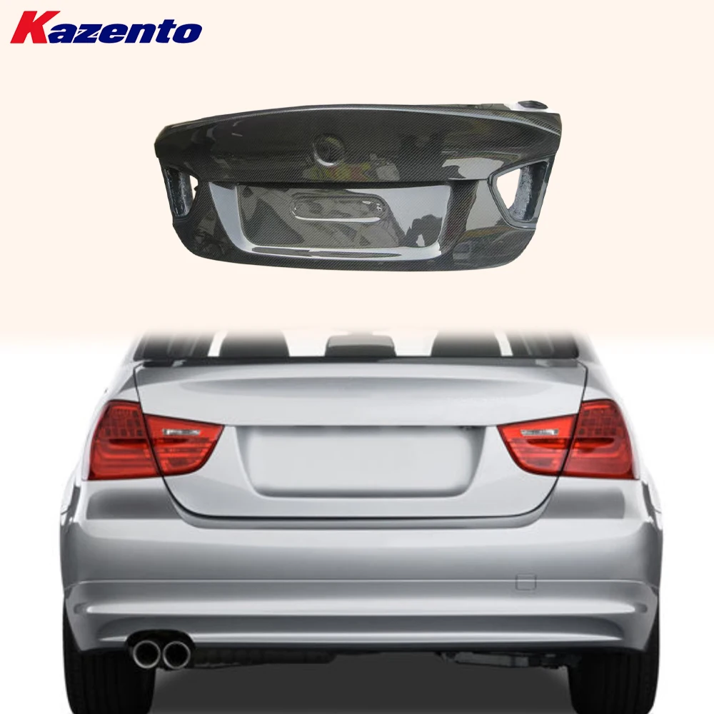 

For BMW E90 3 Series Sedan 09-12 Only Ducktail Style Carbon Rear Trunk Boot Lid