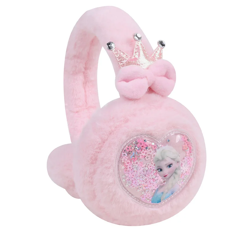 Miniso Disney Frozen Elsa Children's Earmcups Warm Plush Ears Warm in Autumn and Winter Girls Baby Ears and Neck Protection