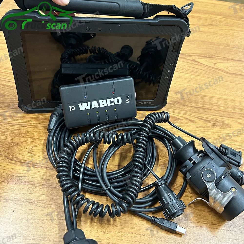 For WABCO Diagnostic Kit WDI Tool ABS EBS Trailer Truck auto bus Diagnostic Interface cable with Xplore tablet