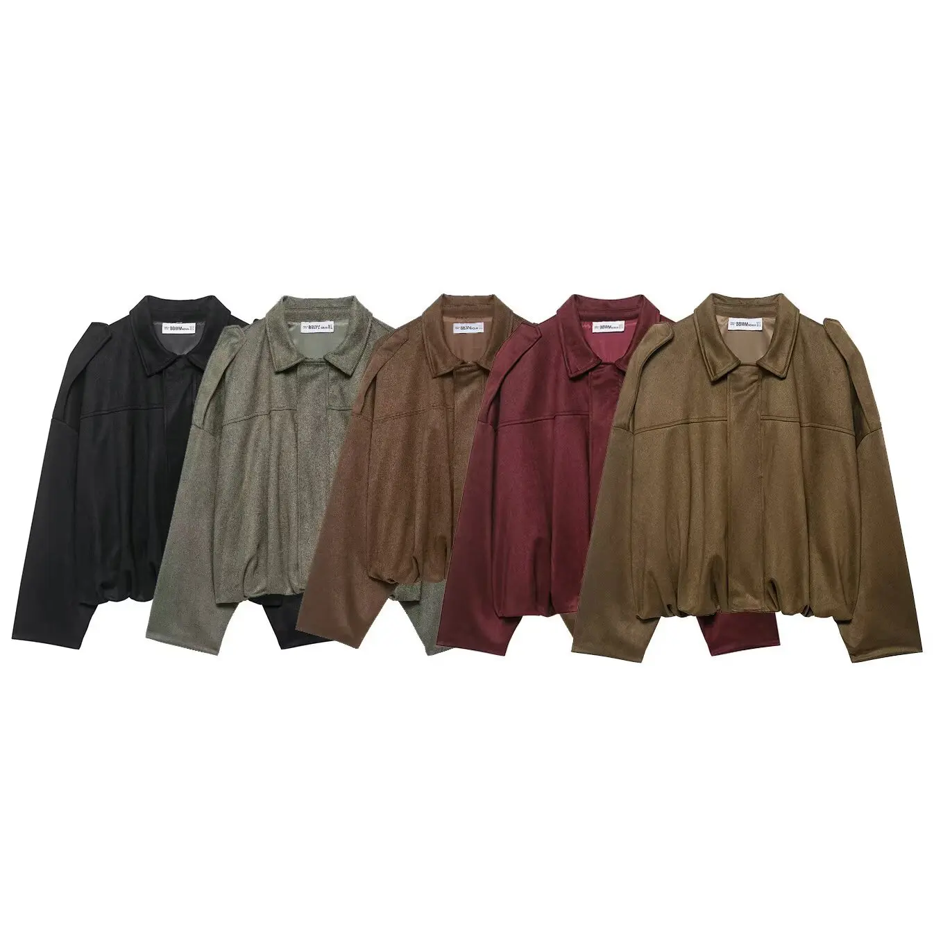 

Повседневные мягкие зеленые куртки-бомберы Martini, женские куртки-бомберы с длинными рукавами-фонариками, осенне-зимние пальто большого размера, модная верхняя одежда 2025 г.