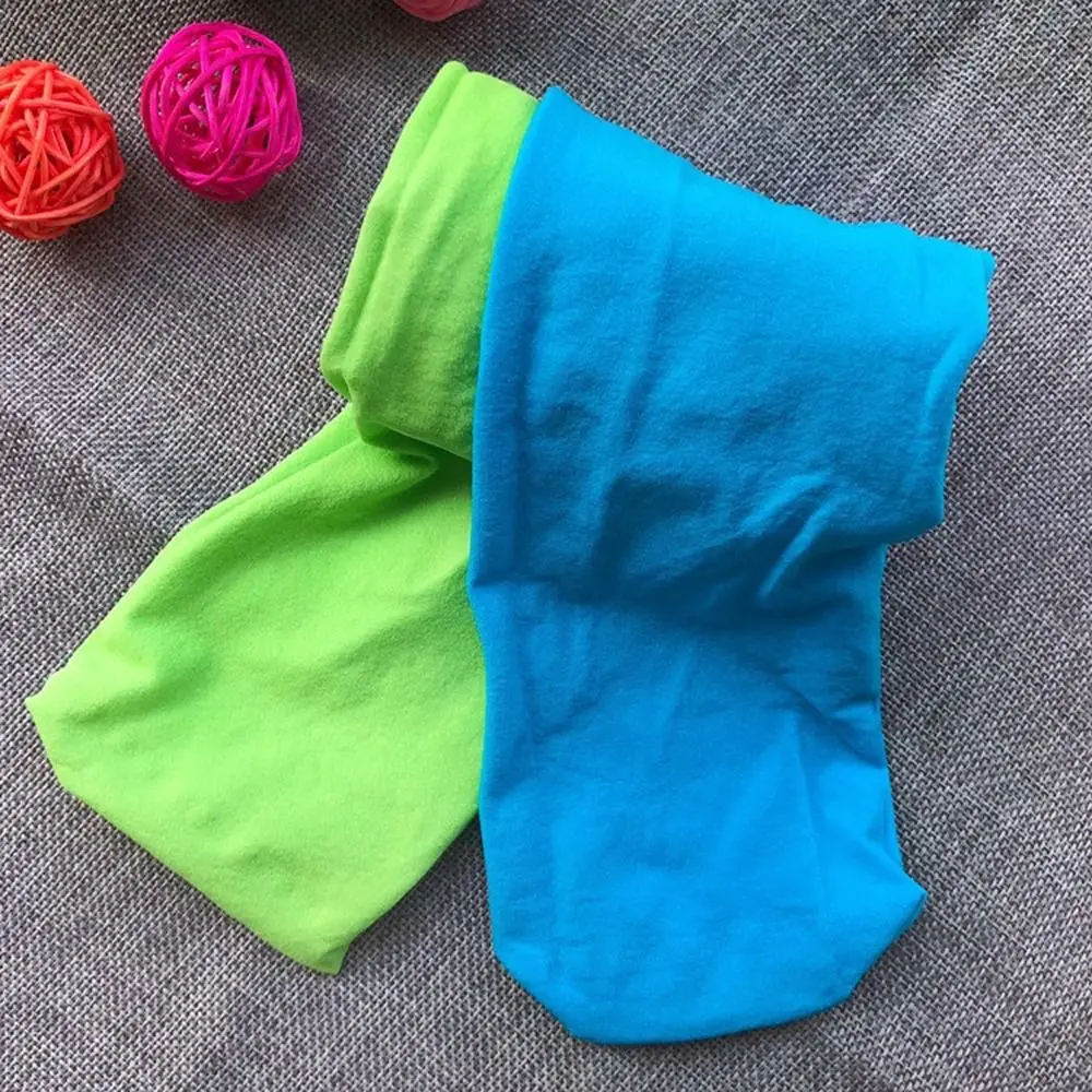 Solid Color Knee High Socks Soft Children Girls Pantyhose Kids Double Color Leggings Korean Style Stockings Kids Tights