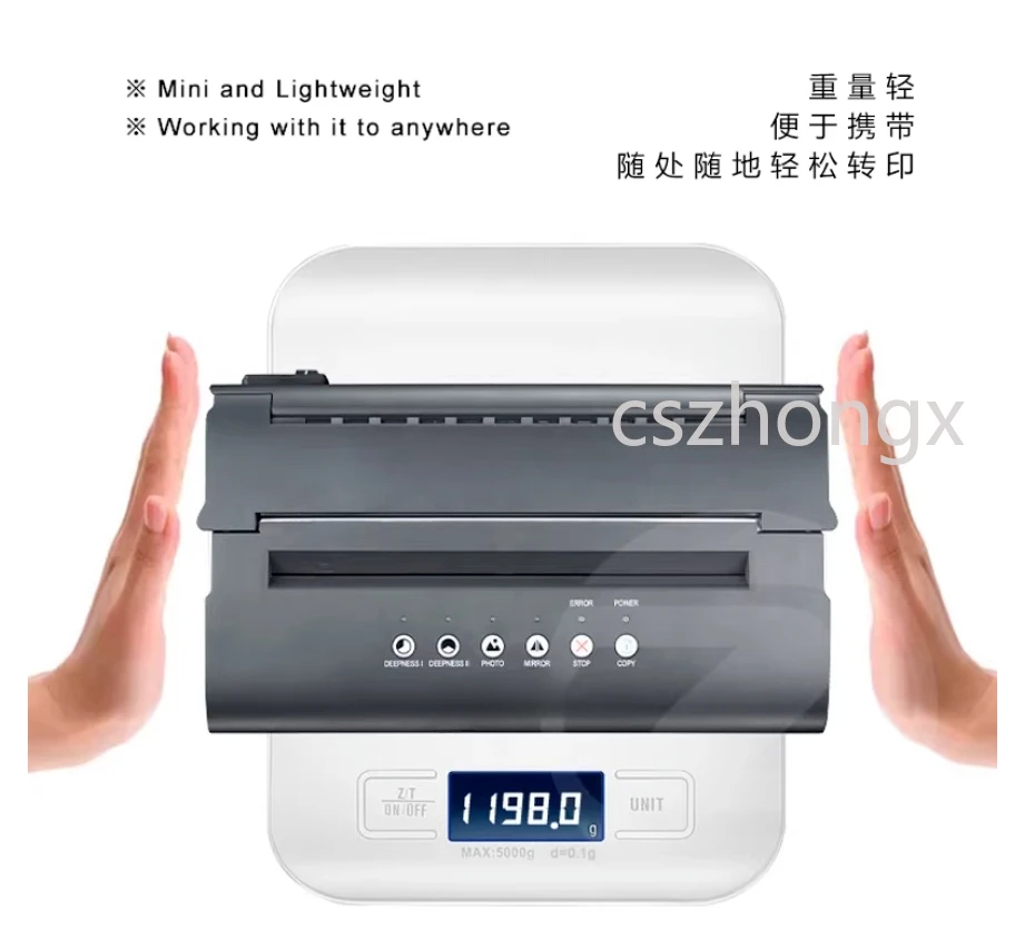 Professional Tattoo Photo Copy Drawing Printing MT200 Tattoo Stencil Printer Machine Transfer Thermal Copier