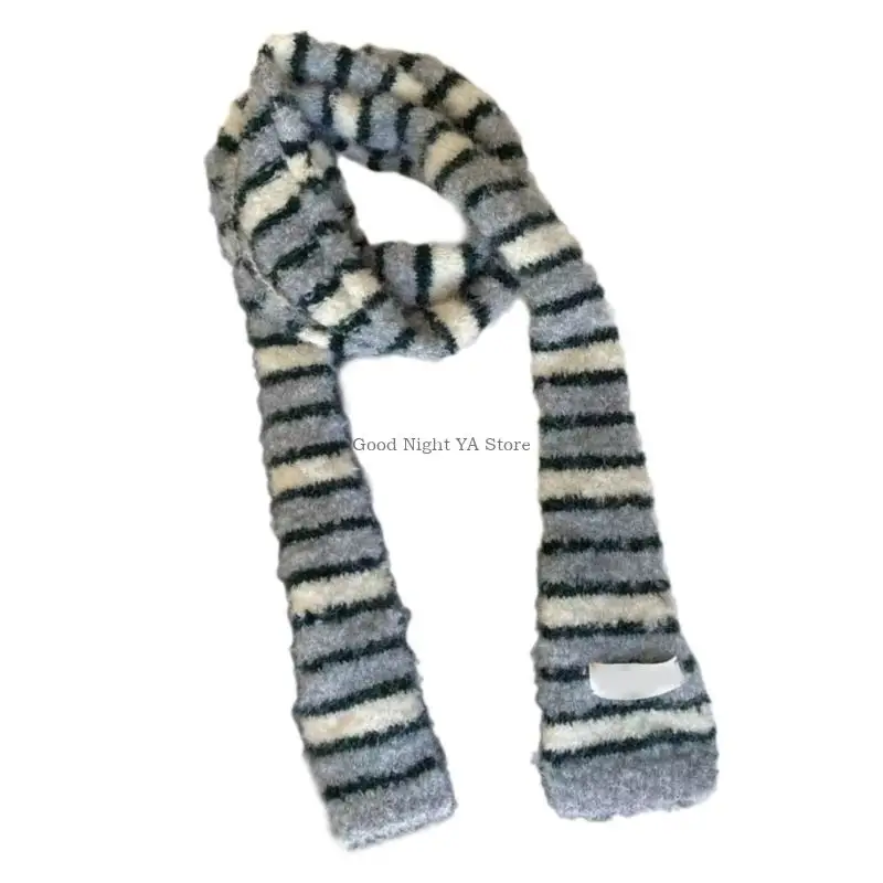 Women Skinny Scarf Thin Choker Knit Belt Long Tie Scarf Bag Handle Wrap image 2
