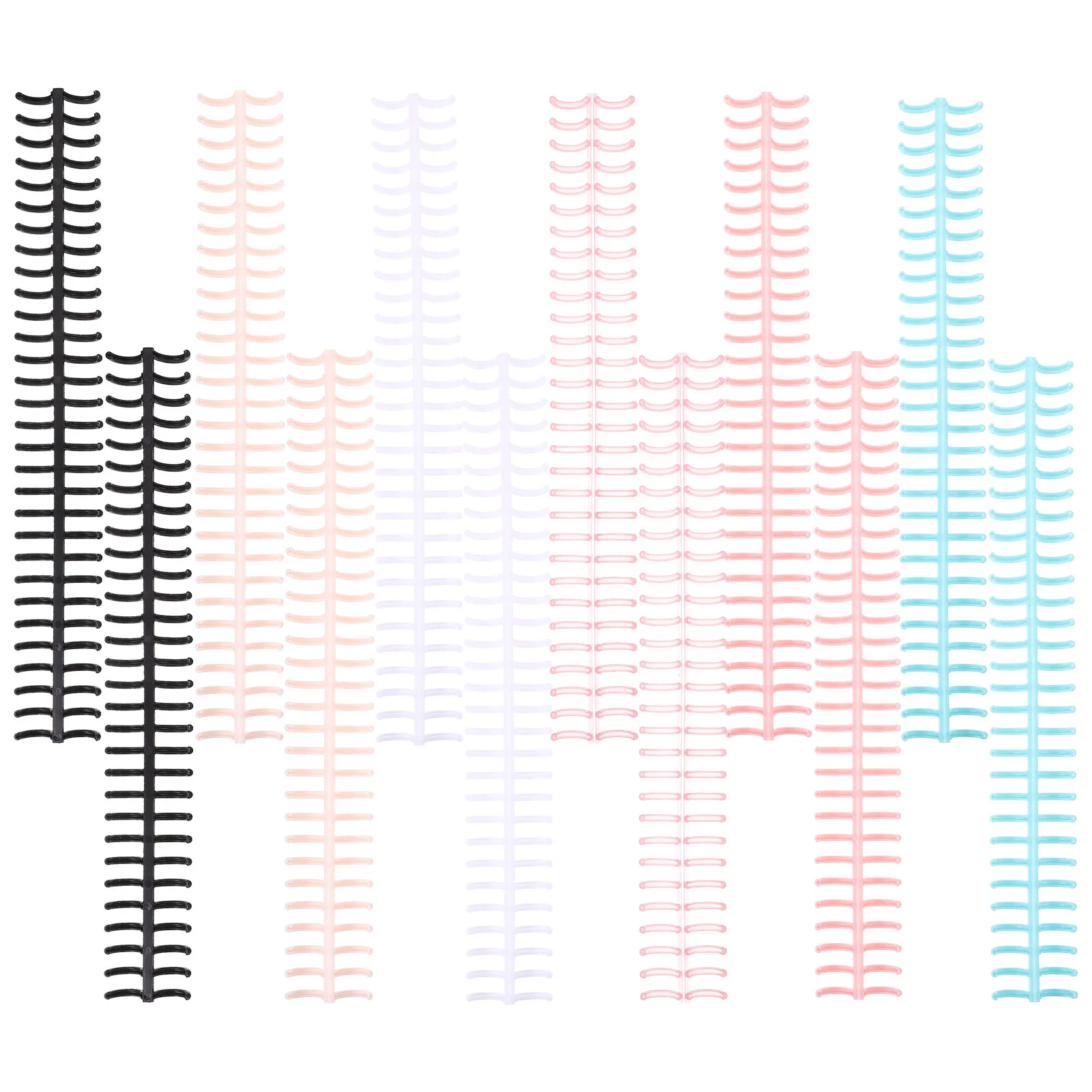 12 Pcs Plastic Loose-leaf Coil Bindings Notebook Spirals Notebooks Coils Spine Office