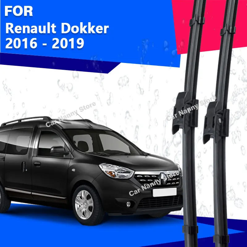 

Щетки лобового стекла для Renault Dokker 2016-2019 автомобильные дворники резиновая полоса стеклоочистителя из мягкой резины 2017 2018