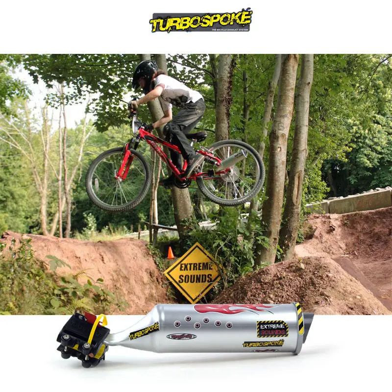 Tubo de escape Turbo para bicicleta de montaña y carretera, silbato de turbina automática, herramientas de tubo de escape, efectos de sonido