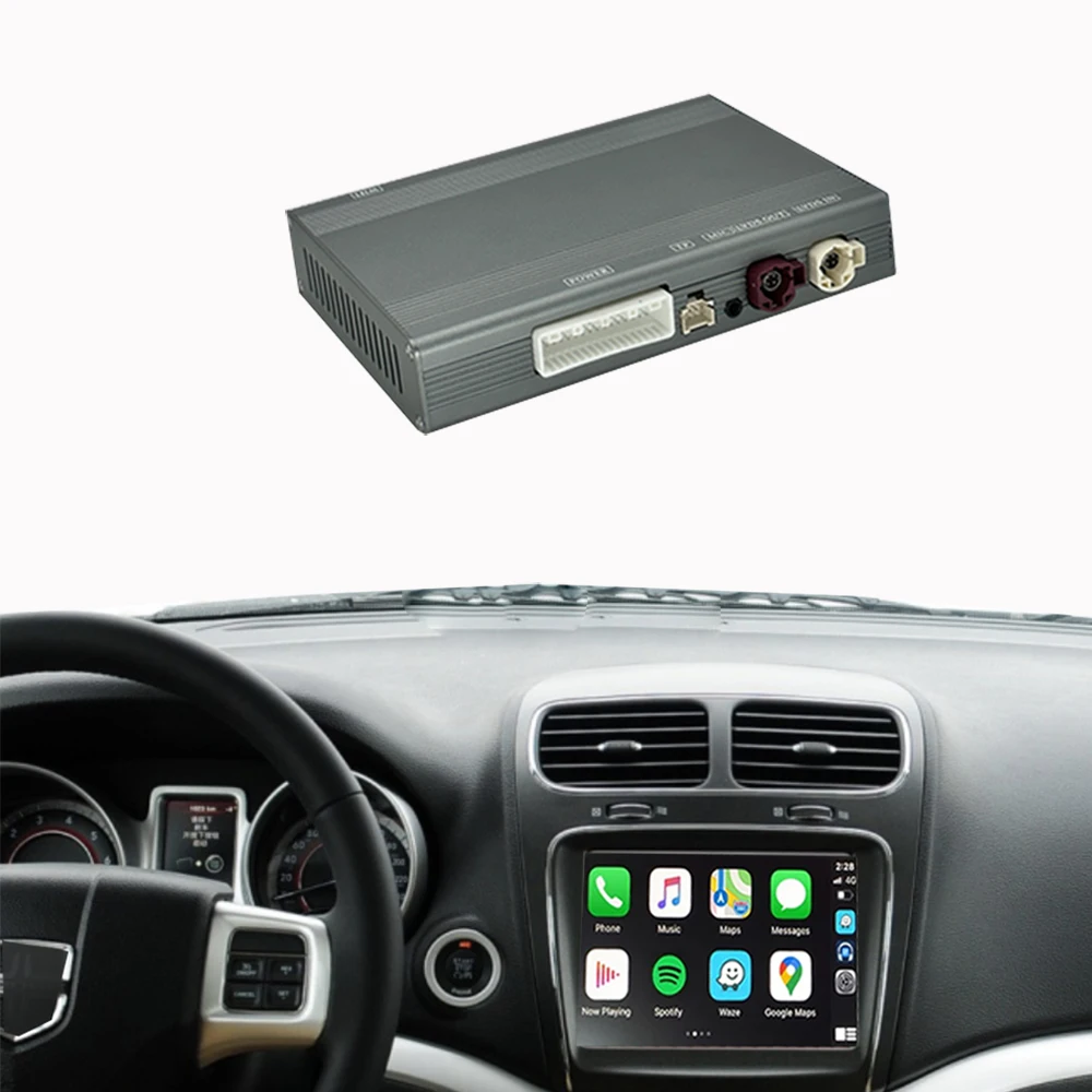 

Беспроводная смарт-бокс Plug-and-Play для Fiat Freemont, GPS-навигация, Bluetooth, USB, портативная Android-автоматическая зеркальная связь, радио