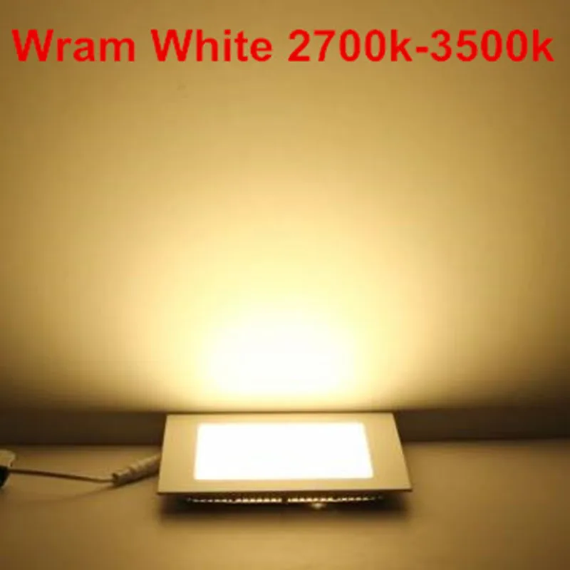 CYLRDXK LED-Downlight, dimmbar, 3 W, 4 W, 6 W, 9 W, 12 W, 15 W, 25 W, quadratisches LED-Spotlicht, AC110 V/220 V, Deckenleuchte, Innen-Einbau-Downlight 4