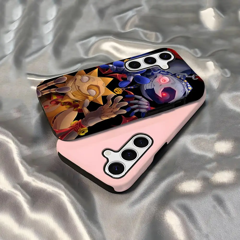 FNAF Sundrop Phone Case For Samsung S25 Ultra S21 S22 S23 FE S24 Plus A56 A36 A16 Glossy 2 In 1 Cover