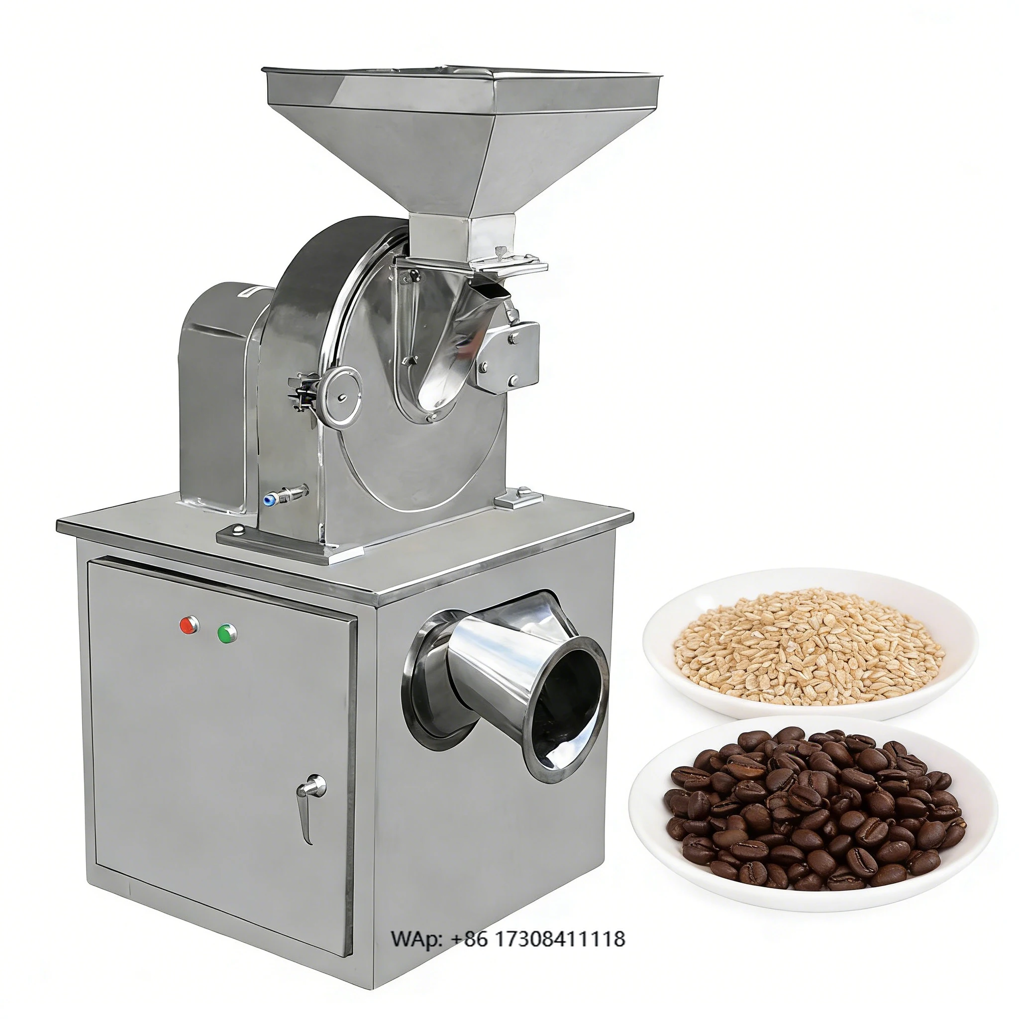 

Heavy duty continuous feed grain mill for factory production