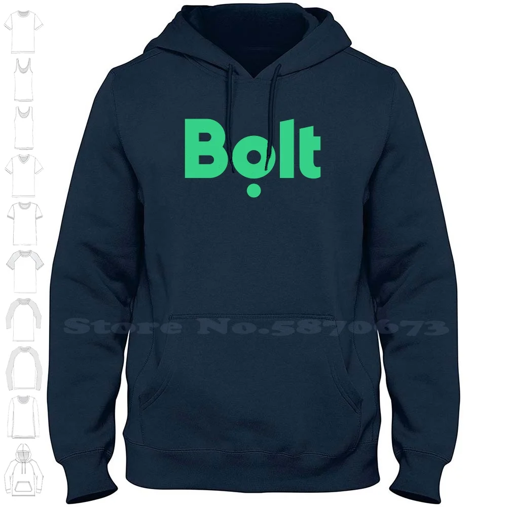 Bolt Logo Casual Clothing Sweatshirt Printed Logo 100% Cotton Hoodie