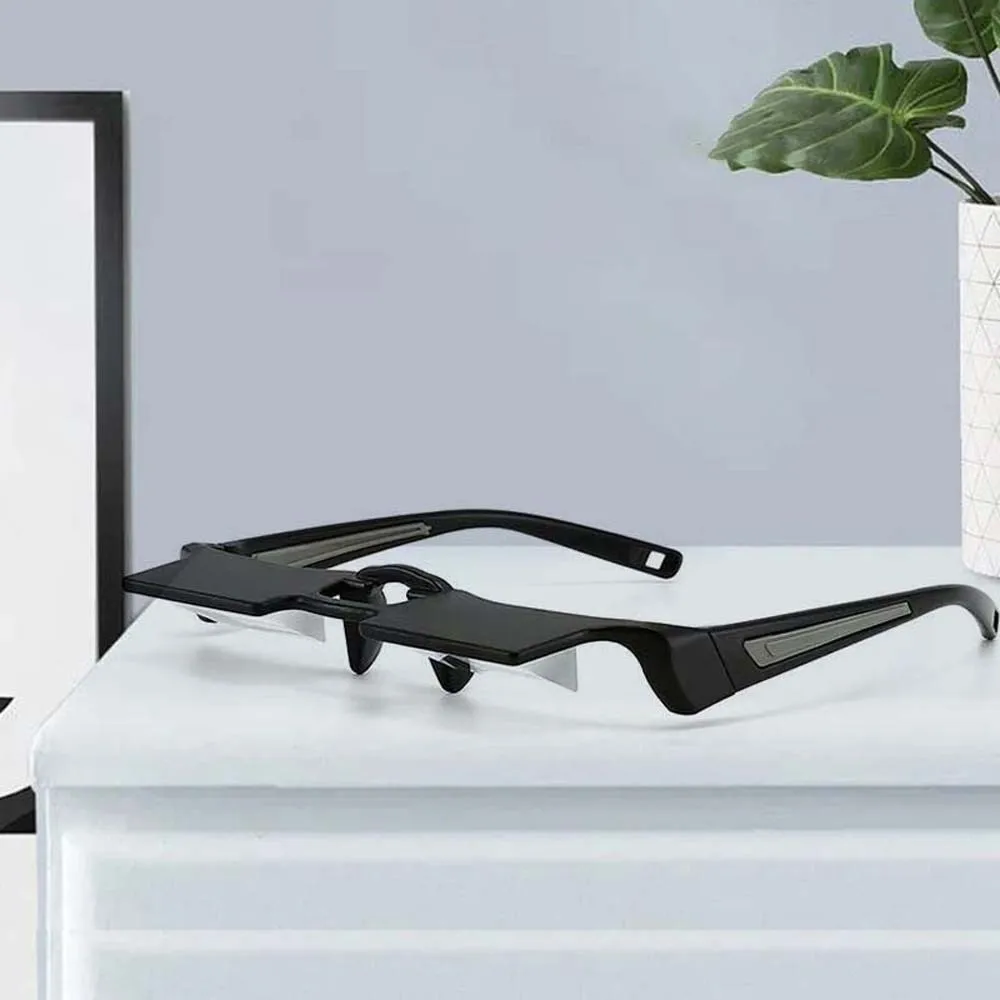 New Alloy Lazy Refractor Glasses Ultra-light PC Lying Down Glasses Lightweight Decorative Unisex Reading Eyewear Men