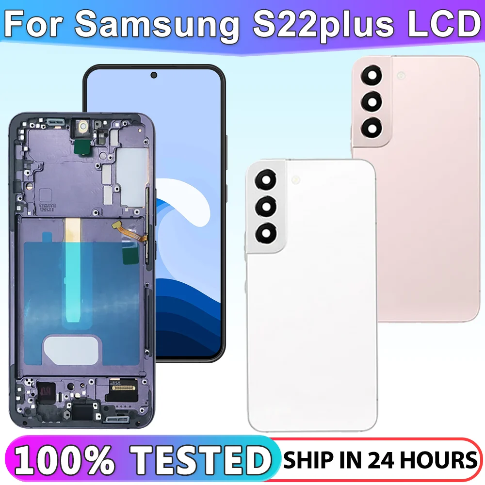 

S22 Plus TFT Screen Replacement for Samsung Galaxy S22+ 5G SM-S906B SM-S906B/DS Lcd Display Digital Touch Screen with Frame Part