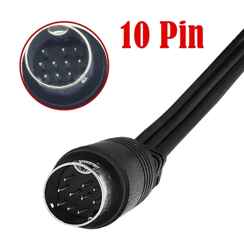 1.8m S-Video Mini DIN 10Pin male to 3RCA male Cable For H25, C31, C41, C51, C61K, and C41 Televisions, Monitors, Audio and Video