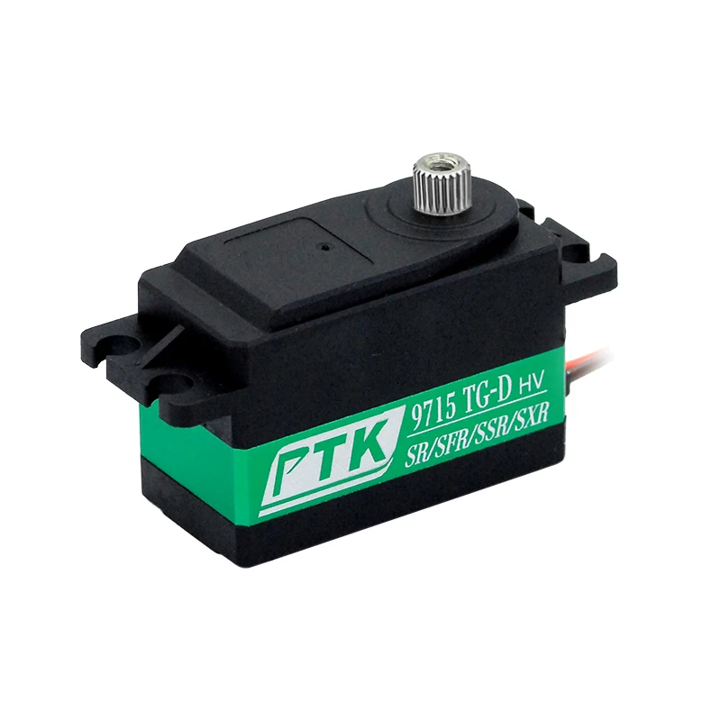 Servo étanche à corps creux PTK 9715 TG-D en métal, servo à corps court pour escalade, drift et hélicoptère RC, protocole SR SSR