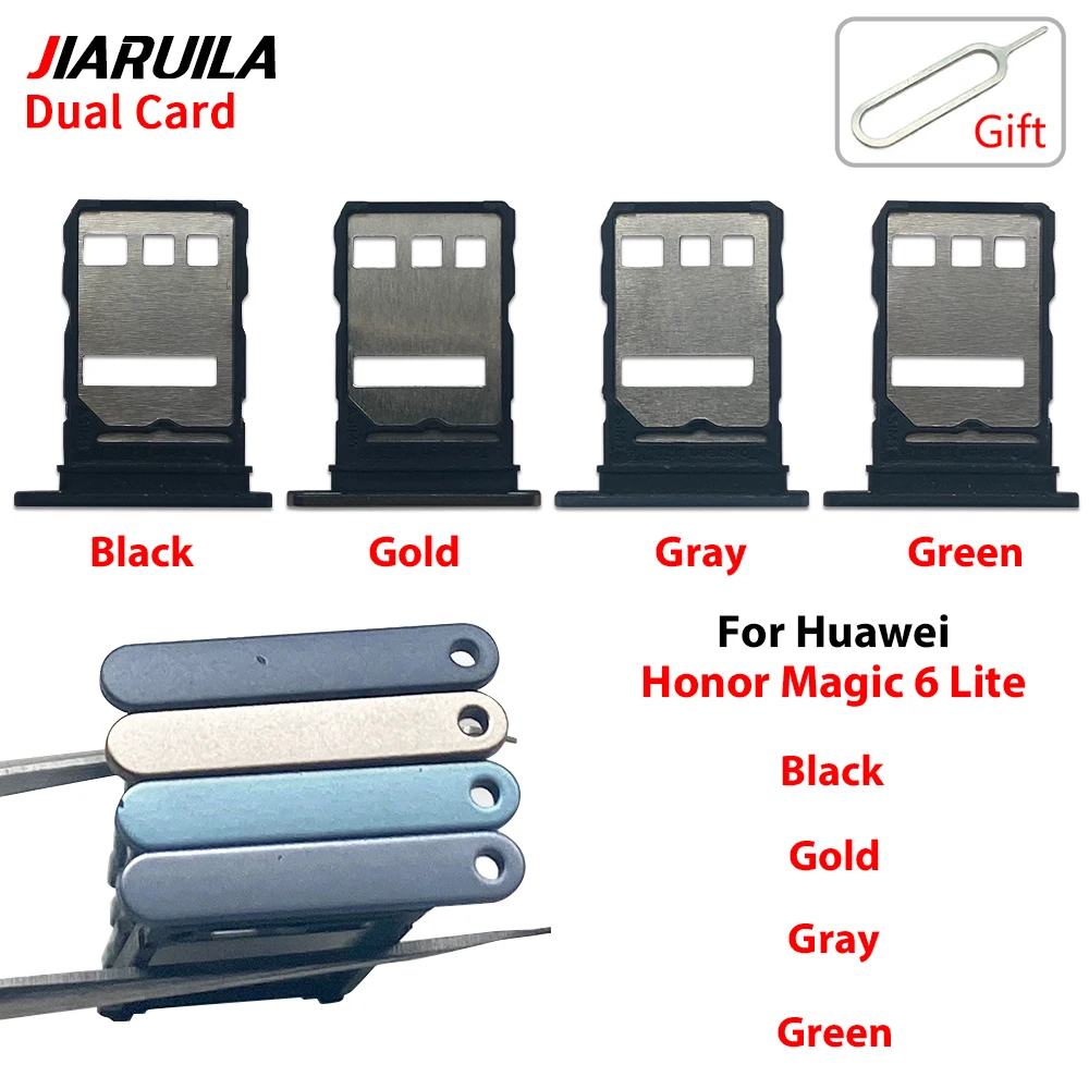 Разноцветный держатель лотка для SIM-карты SD с двумя картами, адаптер для Huawei Honor Magic 6 6 Lite 6 Pro, лоток для ящика для SIM-карты