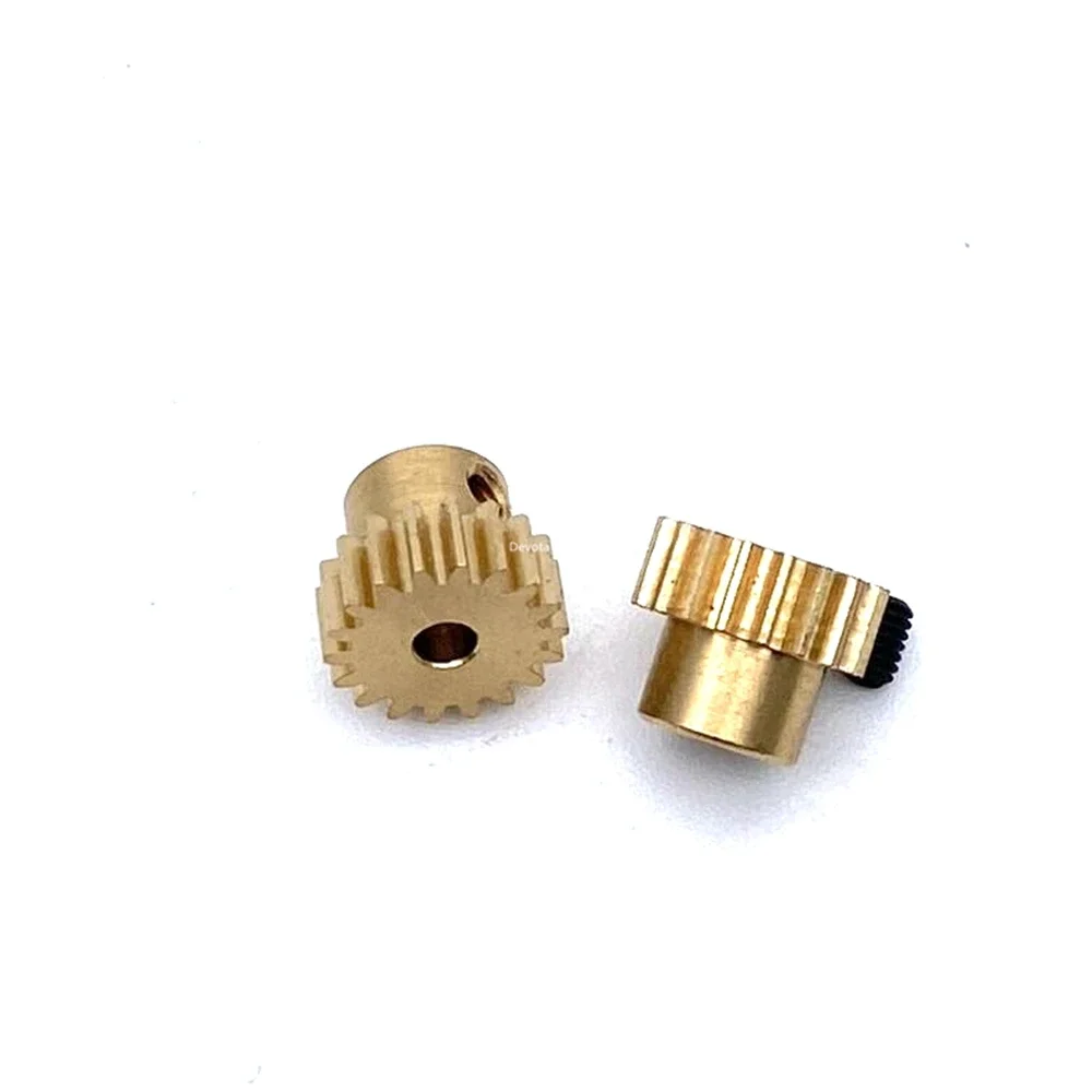 0.4M 18/20 Teeth Metal Step Gear 2MM 2.5MM 3MM HOLE Copper Gear 18 Teeth 20 Teeth DIY Model Copper Gear