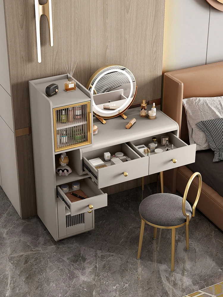 Dressing table, simple and large, with integrated storage and storage, master bedroom table