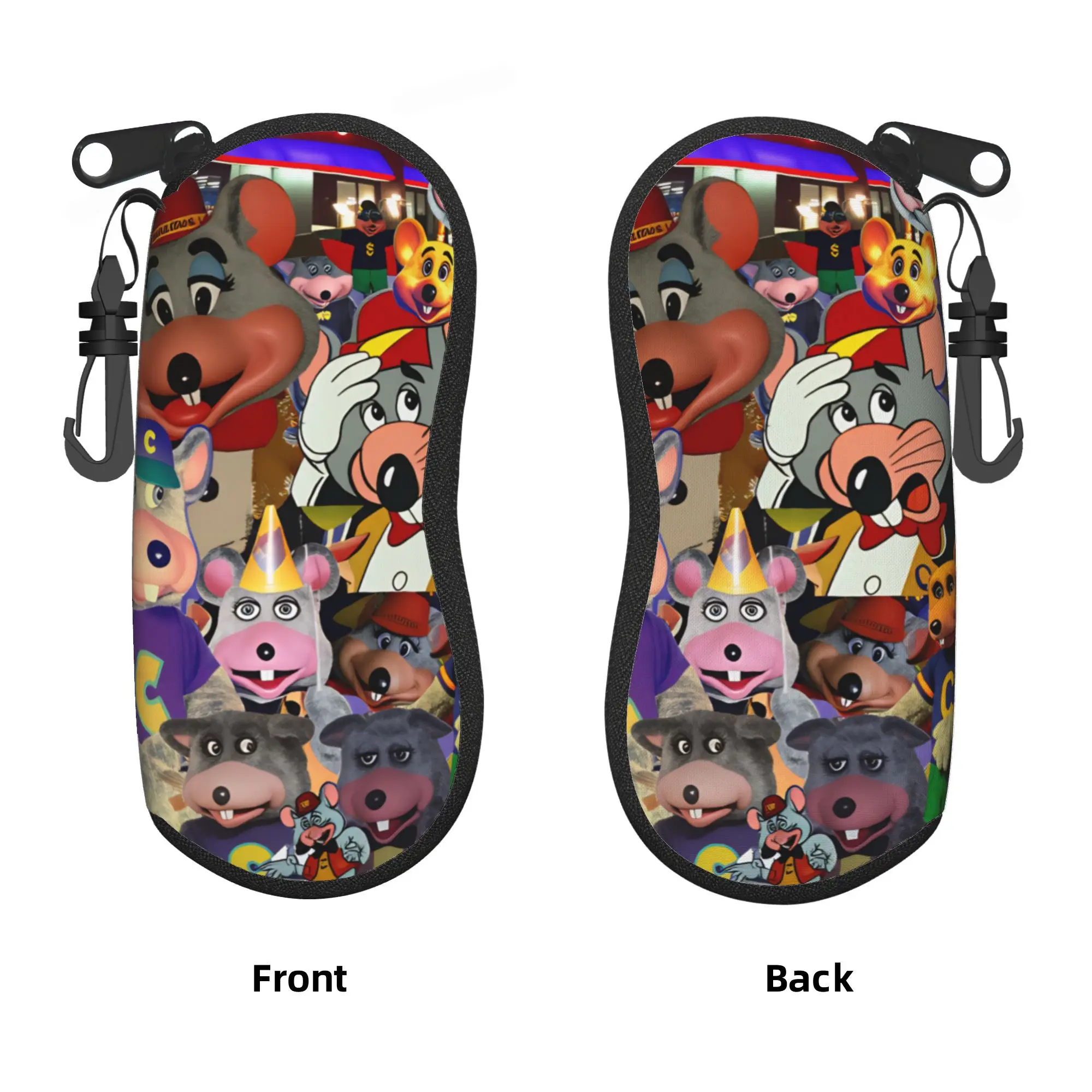 Say Chuck E Cheese Glasses Case Cover  Convenient Sunglasses Case For Men Women Soft Eyewear Box Print Eyeglass Cases Cover