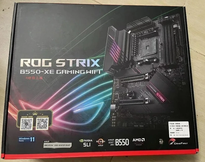 

НОВАЯ КОРОБКА ДЛЯ Asus ROG STRIX B550-XE Игровой ЖИНОЙ ПОДДЕРЖКА 5800X