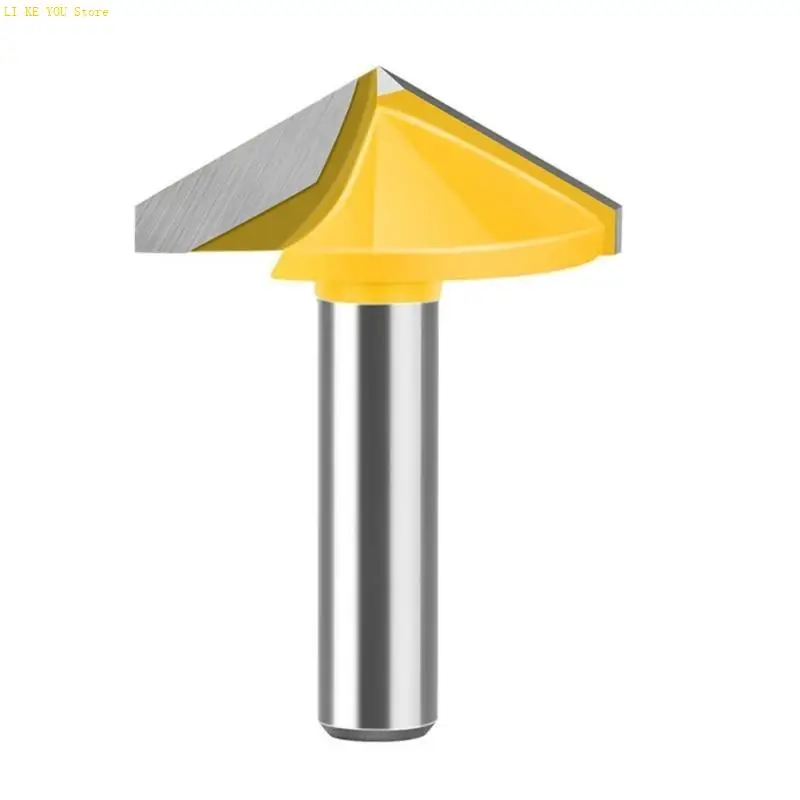W3JE Efficiente stinco da 8 mm V -FLUTE in carburo End Mill Bit per progetti lavorazione del legno