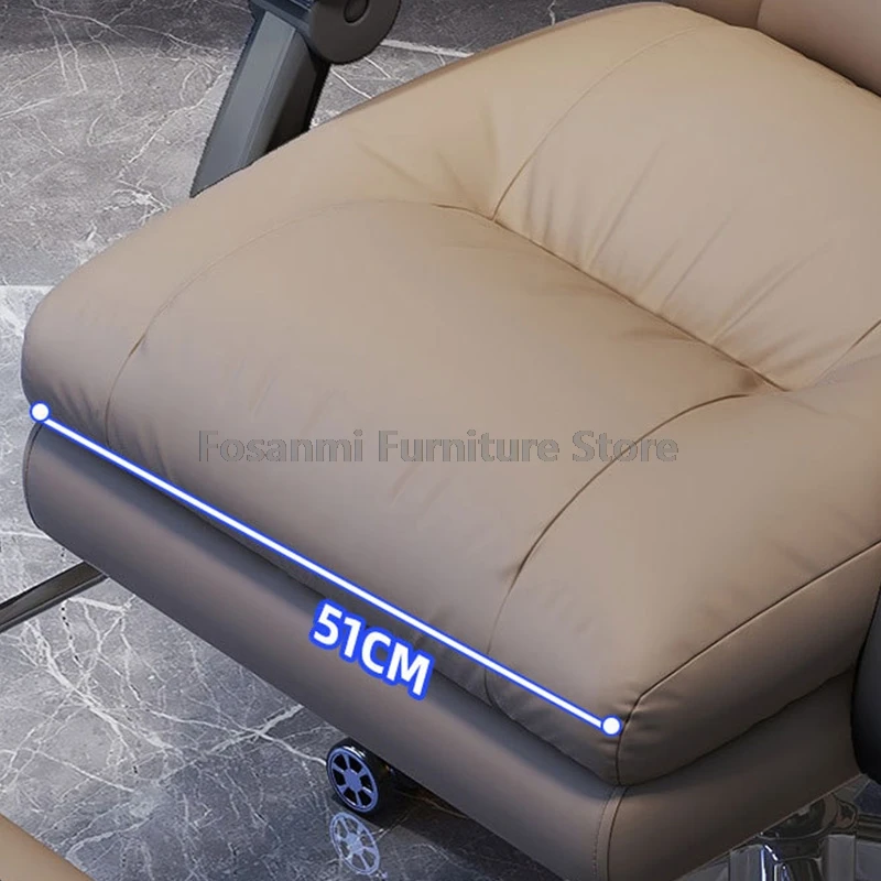 Almofada de látex confortável de couro para escritório, cadeira para pc com braços de ligação, para jogos em casa, computador, mesa, cadeiras giratórias ajustáveis