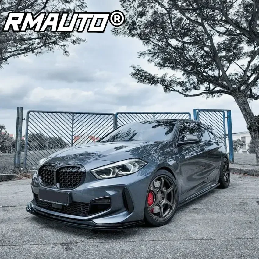 For F40 Front Lip Carbon Fiber Bumper Splitter Spoiler Lip Diffuser Guard For BMW 1 Series F40 M-Sport Hatchback 2020+ Body Kit