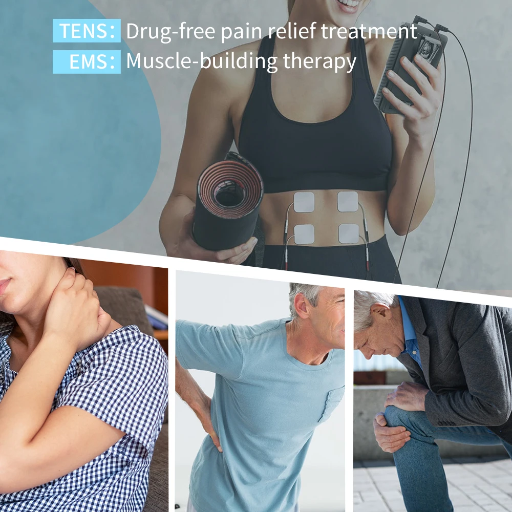 Tens Pain Relief Unit - Nouveau stimulateur musculaire TENS/EMS 2026 confortable,