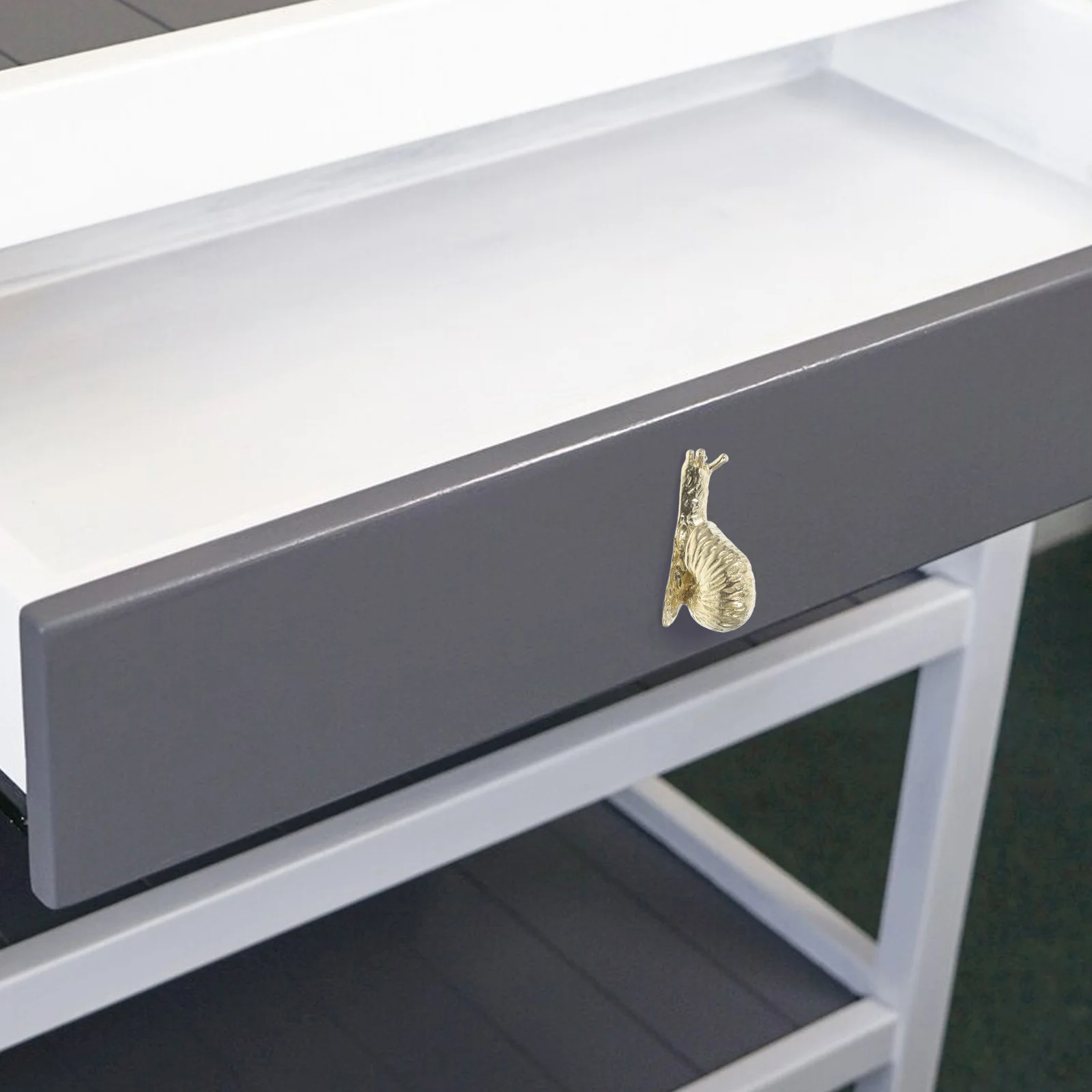 

Golden Brass Cabinet Knobs Drawer Pulls Snail Shaped Vintage Decorative Handles Hardware For Kitchen Bathroom Bedroom Furniture