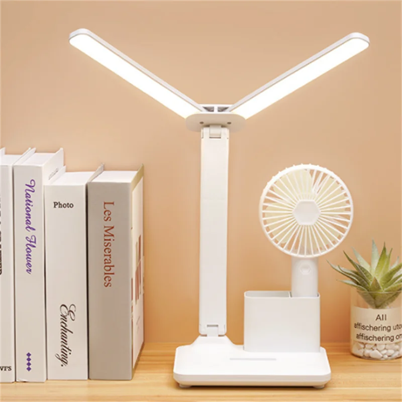 Enerji Tasarruflu USB Çift Lamba Kapağı Led Katlanabilir Okuma Lambası çocuk Cep Telefonu Braketi Masası çalışma ışığı Yatak Odası Masa