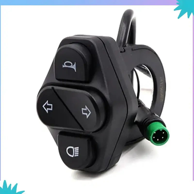 Pulsante faro ABZW per scooter elettrico Kukirin G2 Master Accessori per interruttori indicatori di direzione a 5 pin