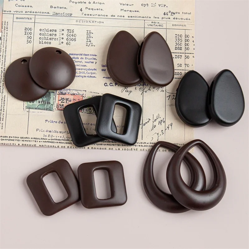 

Новое поступление, 30 шт./лот, цветной принт, геометрия, нерегулярная форма, смоляные бусины, ювелирные изделия «сделай сам», аксессуар для подвески для волос