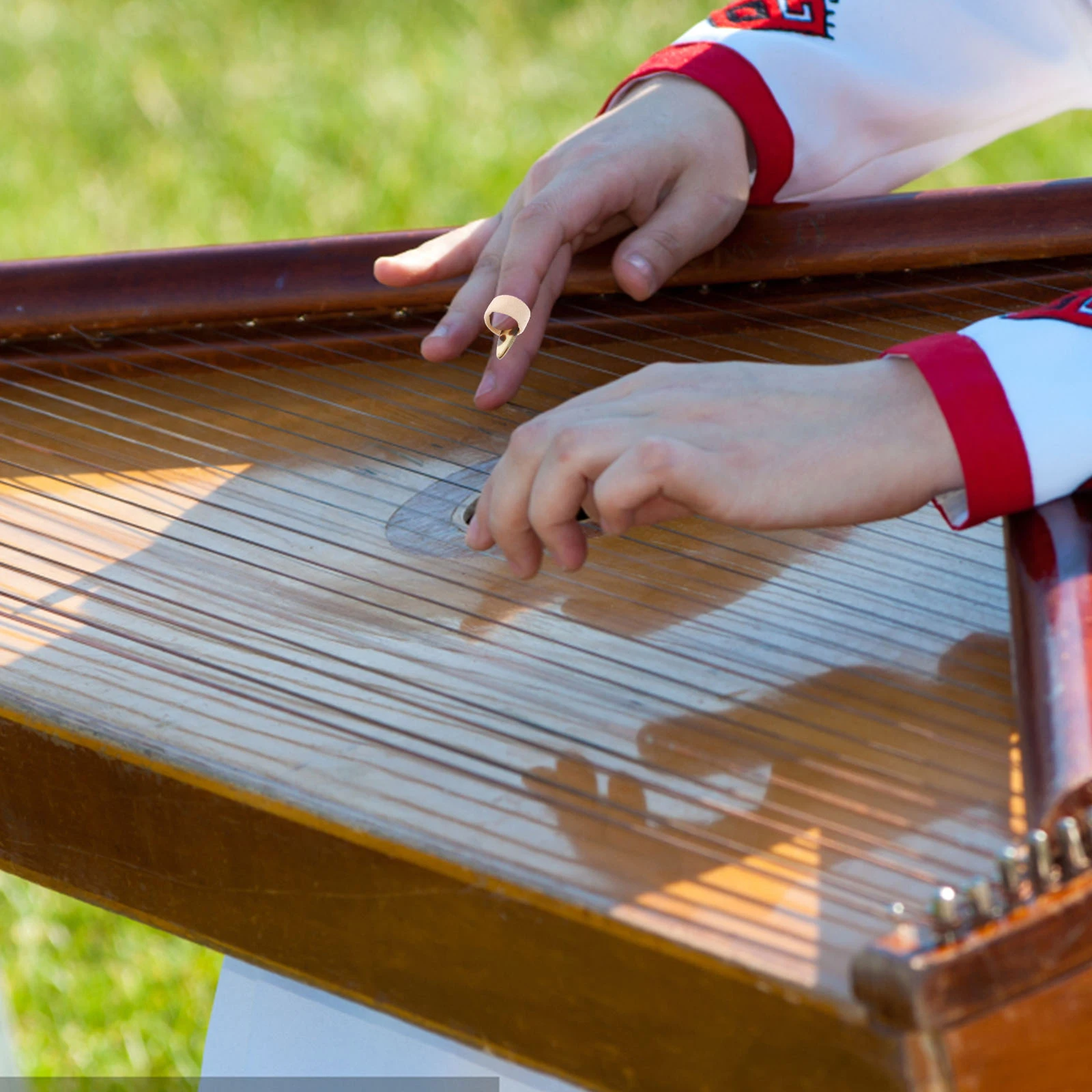 

1 Set Guzheng Nail Covers Silicone Finger Protectors For Playing Guzheng Practice Supplies Durable Elastic Nail Protection Rings