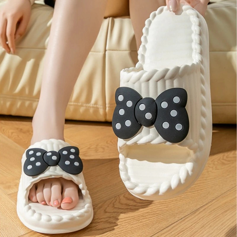 Women Slippers Summer Home Indoor Use, 2026 New Style, Thick Soled, Household Bathroom Anti-slip Cool Slippers for Outdoor Wear image 4