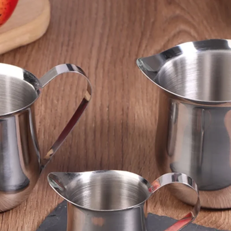 Coffee Milk Frothing Pitcher Cup Kitchen Stainless Steel Creamer Pitchers 60-240ML Measuring Cup With Pouring Spout Coffeeware