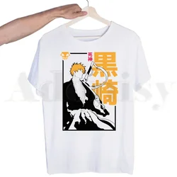 BLEACH Japanese Anime Manga Ichigo Kuchiki Byakuya Tshirts Men Fashion Summer T-shirts Tshirt Top Tees Streetwear Harajuku Funny