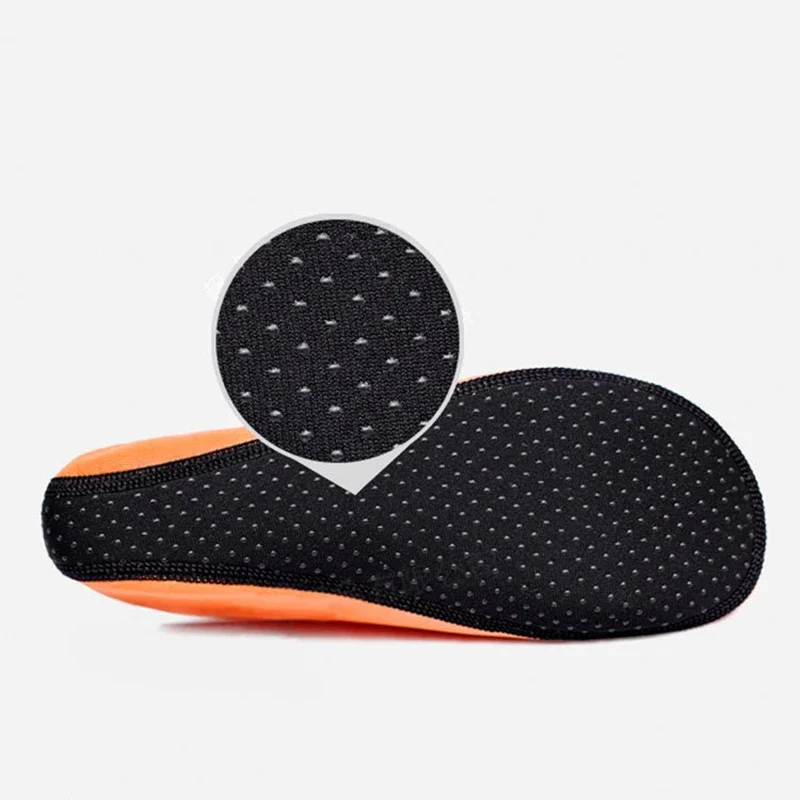 Unisex Quick-Dry Printed Aqua Water Socks Non-slip Barefoot Footwear for Beach Swimming Snorkeling Diving Yoga Surf Water Sports