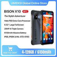 UMIDIGI BISON X10 / X10 Pro Helio P60 Rugged Smartphone Global Version IP68 64GB 128GB NFC 20MP Triple Camera 6.53 \