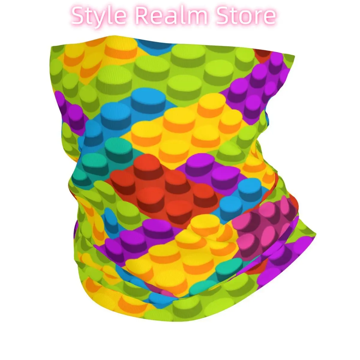 

Красочные строительные игрушечные блоки на заказ, зимняя повязка на голову, теплая повязка на голову для женщин и мужчин, походный охотничий шарф-труба, бандана для лица, гетры