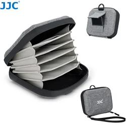 JJC 4 Pocket Hard Shell Camera Lens Filter Bag Up to 95mm Water Resistant Dustproof Filter Pouch for Round ND UV CPL Filter