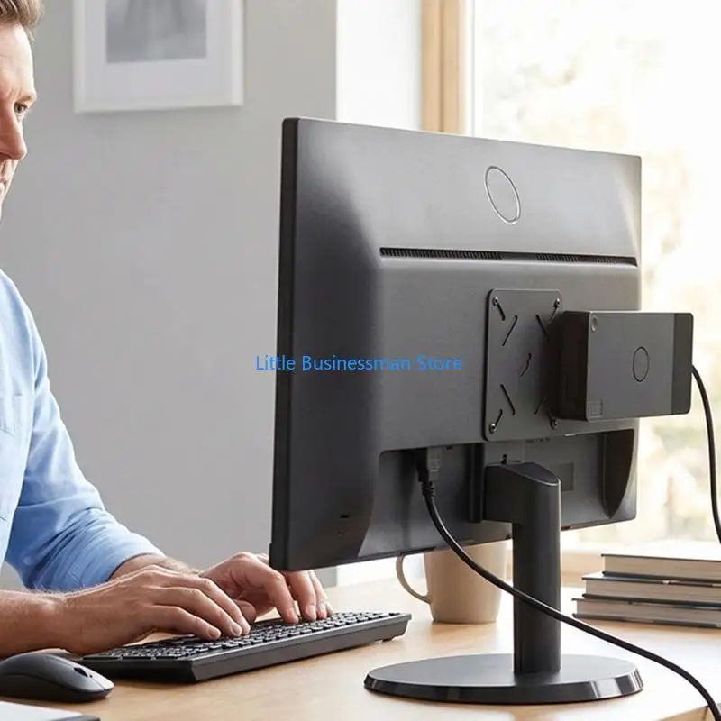 Metall-VESA-Dock-Halterung für WD19 WD22TB4, Display-Rückwand oder Wandmontage mit Hardware-Kit für die Kabelführung – Detail 4