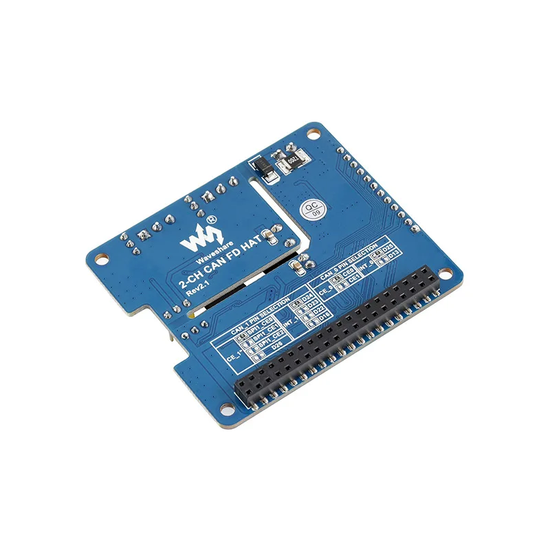 For Raspberry Pi CAN Bus Expansion Board, Dual Channel Isolated FD Support SPI Interface Circuit Protection