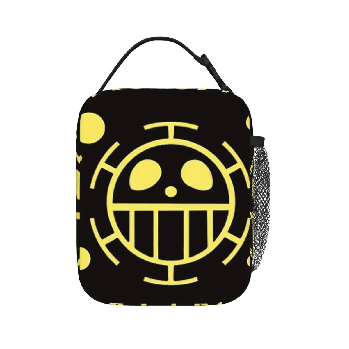 One Piece Trafalgar Law Detailed Pirate Flag Print Copy Lunch Bags Insulated Lunch Tote Thermal Bag Picnic Bags for Woman Work