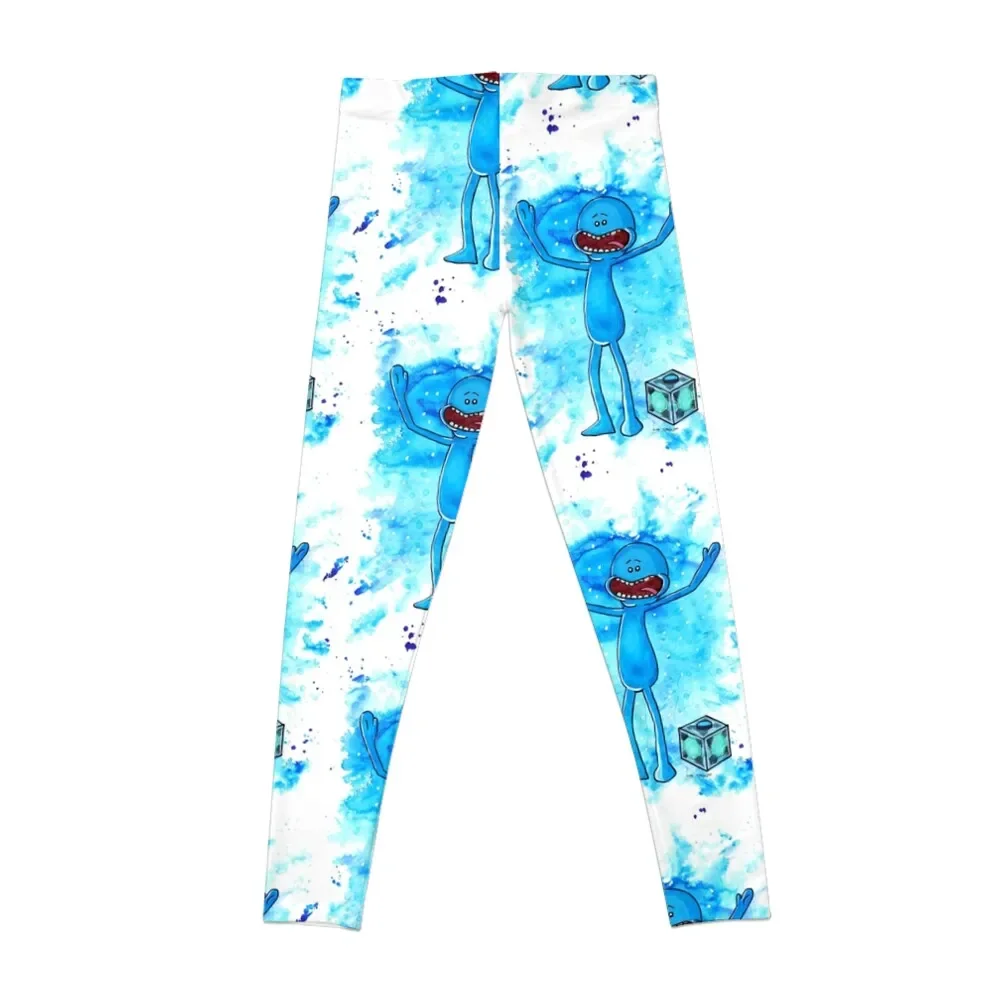 Mr Meeseeks - Watercolour Leggings Training pants Fitness woman Womens Leggings