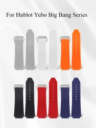 Leisure Gentleman's Silicone Watchbands for Hublot Yubo Big Bang Classic Fusion Series Sweatproof Comfortable Strap 26x19mm