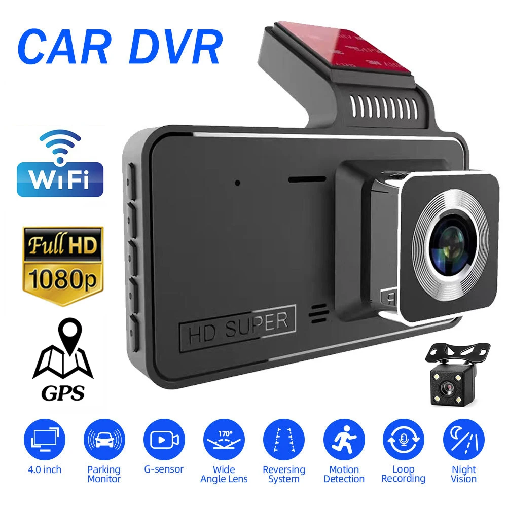 

Car DVR WiFi Full HD 1080P Dash Cam Rear View Vehicle Car Camera Drive Video Recorder Black Box Auto Dashcam GPS Car Accessories