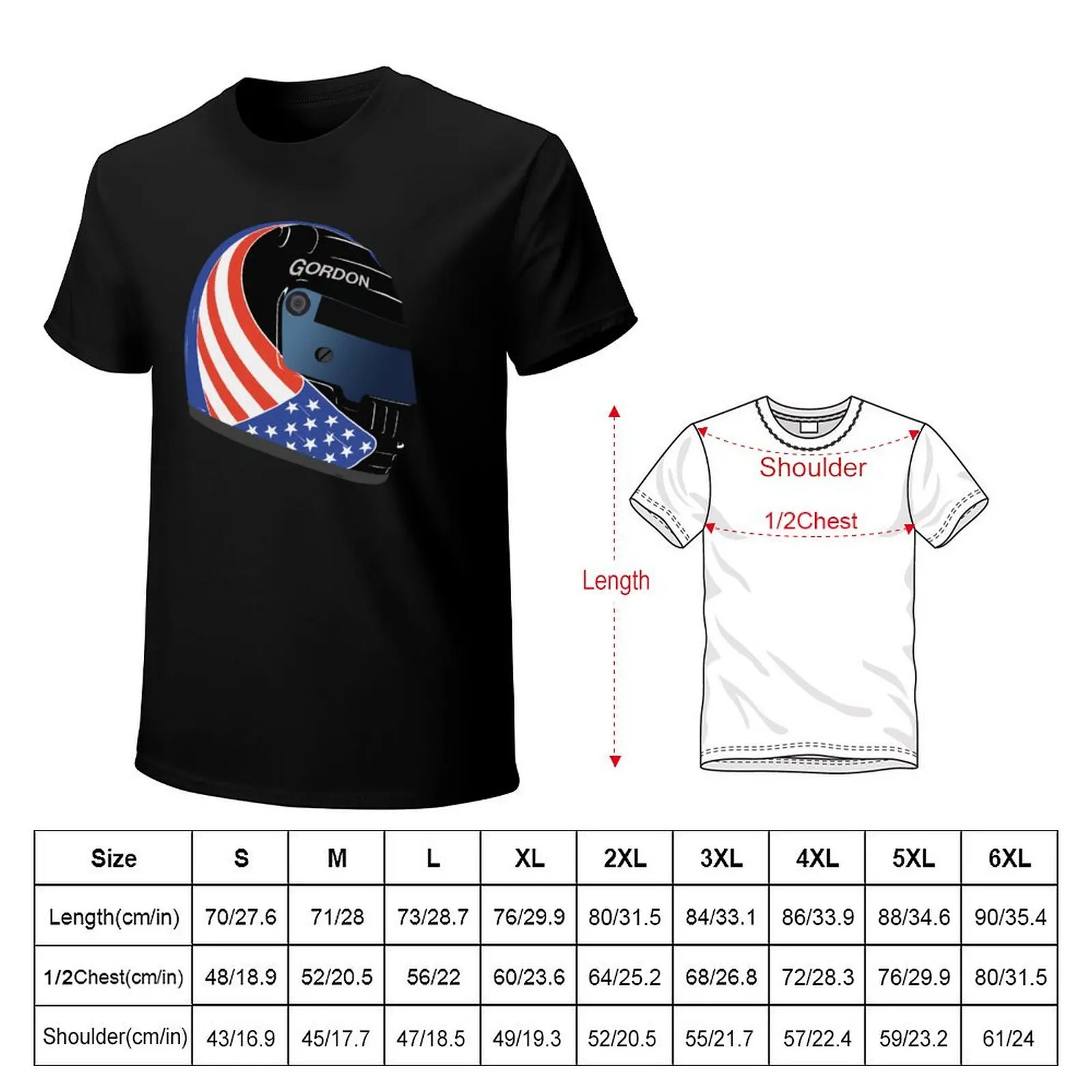 All American Robby Gordon helmet T-Shirt Comfortable Workout Short Sleeve Shirt
